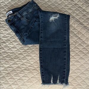 pistola Dark Indigo Distressed Skinny Jeans